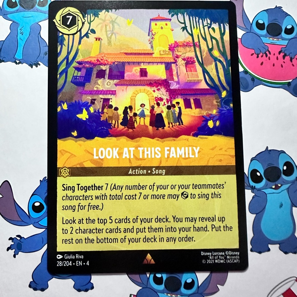 look at this family 28/204 [encanto] - rare — disney lorcana: ursula’s return
